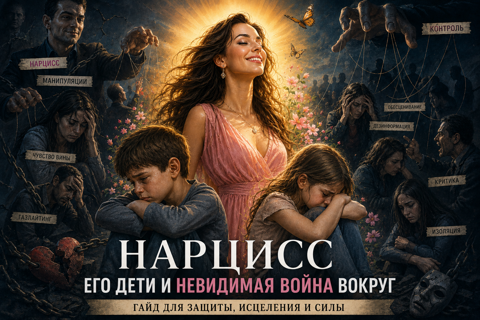 Гайд с упражнениями на тему нарцисс, его дети и невидимая война вокруг